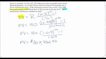 Mathematics of Finance - Section 3.6