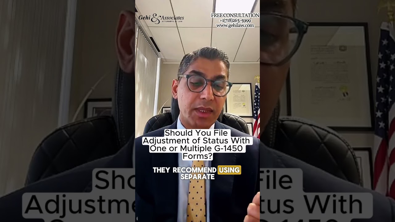 Should You File Adjustment of Status With One or Multiple G-1450 Forms? | NYC Immigration Lawyer