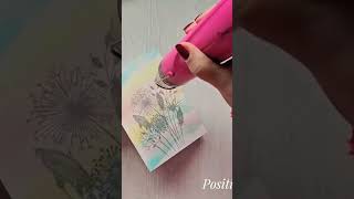 easy pastel rainbow effect ✨️ #distressoxide #cards #easycards #papercraft