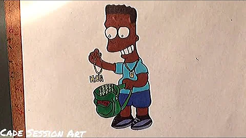 DRAWING NBA Youngboy in | Simpsons style