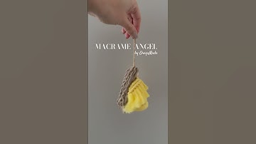 New Tutorial is already online✨ @GreysMade #macrameangel #macrametutorial #diyangel #makrameeengel