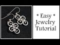 Easy Jewelry Tutorial Simple Swirl Earrings : Wire Wrapping for Beginners