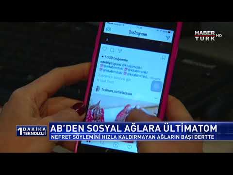 1 Dakika Teknoloji - AB'den Sosyal Ağlara Ültimatom