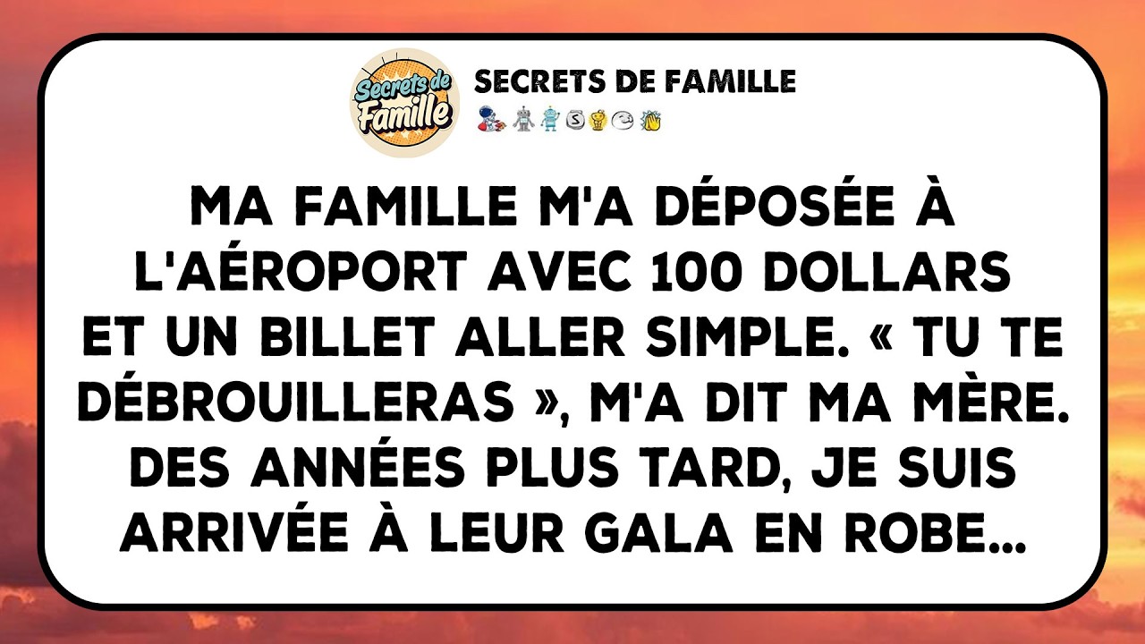 Mes Parents M'ont Laissé À L'aéroport, Des Années Plus Tard, Je Suis Entré Dans Leur Gala De Charité