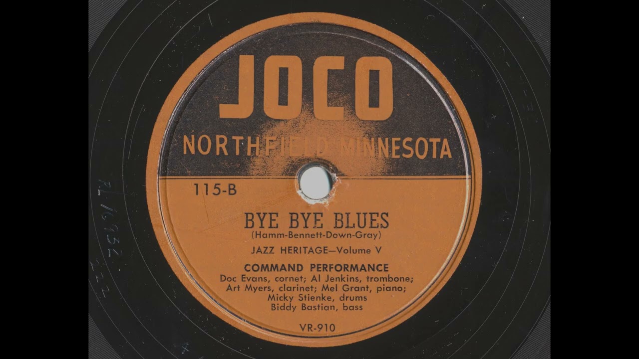 Bye Bye Blues-Doc Evans Plays in Command Performance,  Dixieland Style, From 