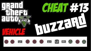 GTA 5 Trucchi #13 - BUZZARD ELICOTTERO DA COMBATTIMENTO [PS3 X360 HD ITA]  Cheat Code Helicopter - YouTube