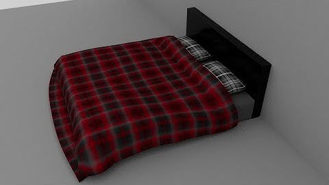 Maya Tutorial: basic nCloth - a blanket and pillows