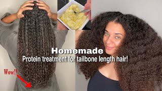 Do this treatment every 2 weeks for massive hair growth | protein treatment update