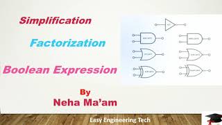 Boolean Algebra | 05 Simplification of Boolean expression