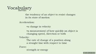 Module 1 Review - Phys Sci Profile