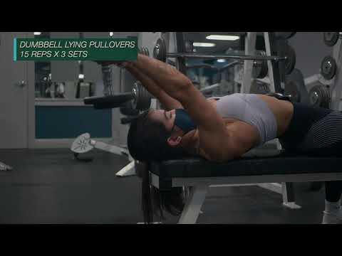 Dumbbell Lying Pullovers superset Cable V-Bar Pulldowns