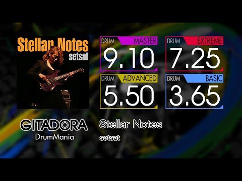 【GITADORA】 Stellar Notes (MASTER ~ BASIC) Drum