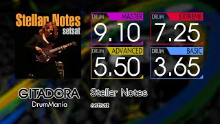 【GITADORA】 Stellar Notes (MASTER ~ BASIC) Drum