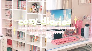 cozy diaries | huge manga haul, genshin impact, and organizing manga screenshot 5