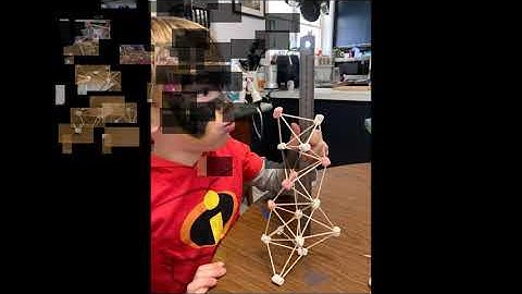 Making shapes with Mini Marshmallows and Toothpicks