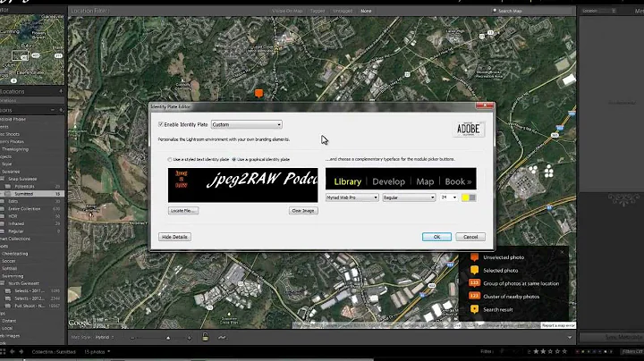 QT-2 Lightroom Custom Identity Plate - jpeg2RAW Quick Tip