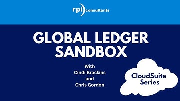 CloudSuite Series - Global Ledger Sandbox