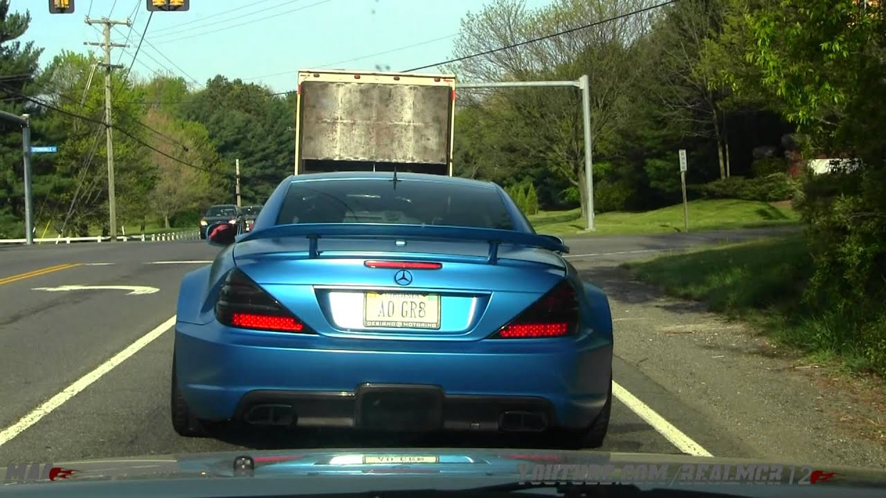 I was out looking at a car today and stumbled upon Alex Ovechkin's old car.  2009 Mercedes SL65 AMG Black Series in an amazing Satin Blue paint. : r/caps