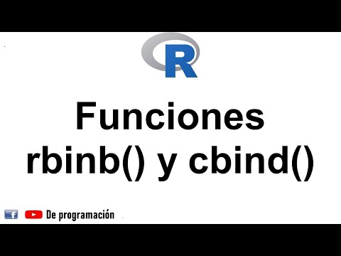 18. Aprendiendo R || Funciones rbind() y cbind()