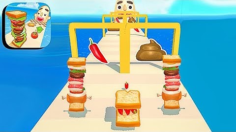 🥪Sandwich Runner🥴 Gameplay Walkthrough || All Levels (IOS, Android)#gameplay  #viral