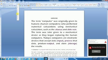 MS Word Part 2- Home Tab (Clipboard Group and Font Group)