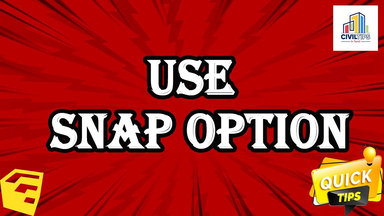 (தமிழ்)Tamil- How to use snap option in sketchup/Snap settings - YouTube