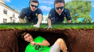 I Hid UNDERGROUND From POLICE!! (HIDE & SEEK CHALLENGE)