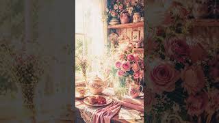 Cozy Cottage Morning 🌸 Sunlit Roses & Peaceful Fairytale Vibes