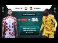 EN DIRECT : CROATIE 🇭🇷 vs GHANA 🇬🇭 EN LIVE, ENCORE UNE PLACE EN SEIZIÈMES DE FINALE EN JEU