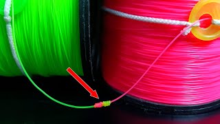 Easy Secret : How to tie two fishing lines together - mono to monofilament or fluorocarbon