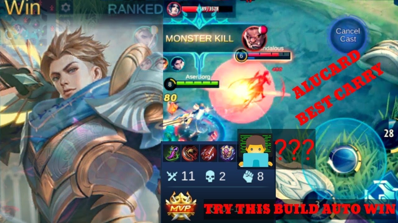 BEST CARRY ALUCARD MLBB|NEW BUILD TRY IT AND AUTO WIN 