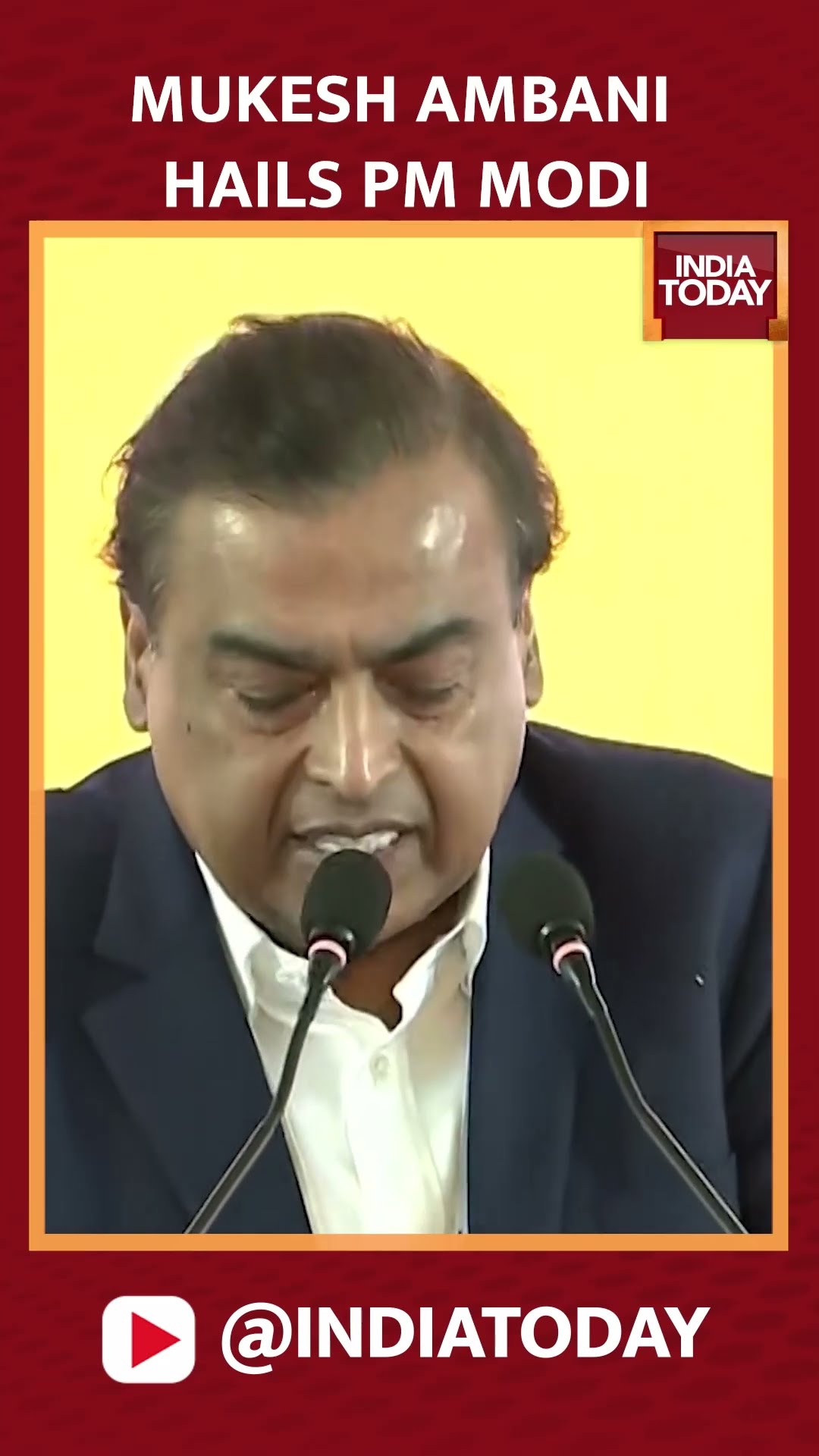 Mukesh Ambani Hails PM Modi In Advantage Assam 2.0 Summit #mukeshambani #pmmodi #assamsummit #shorts