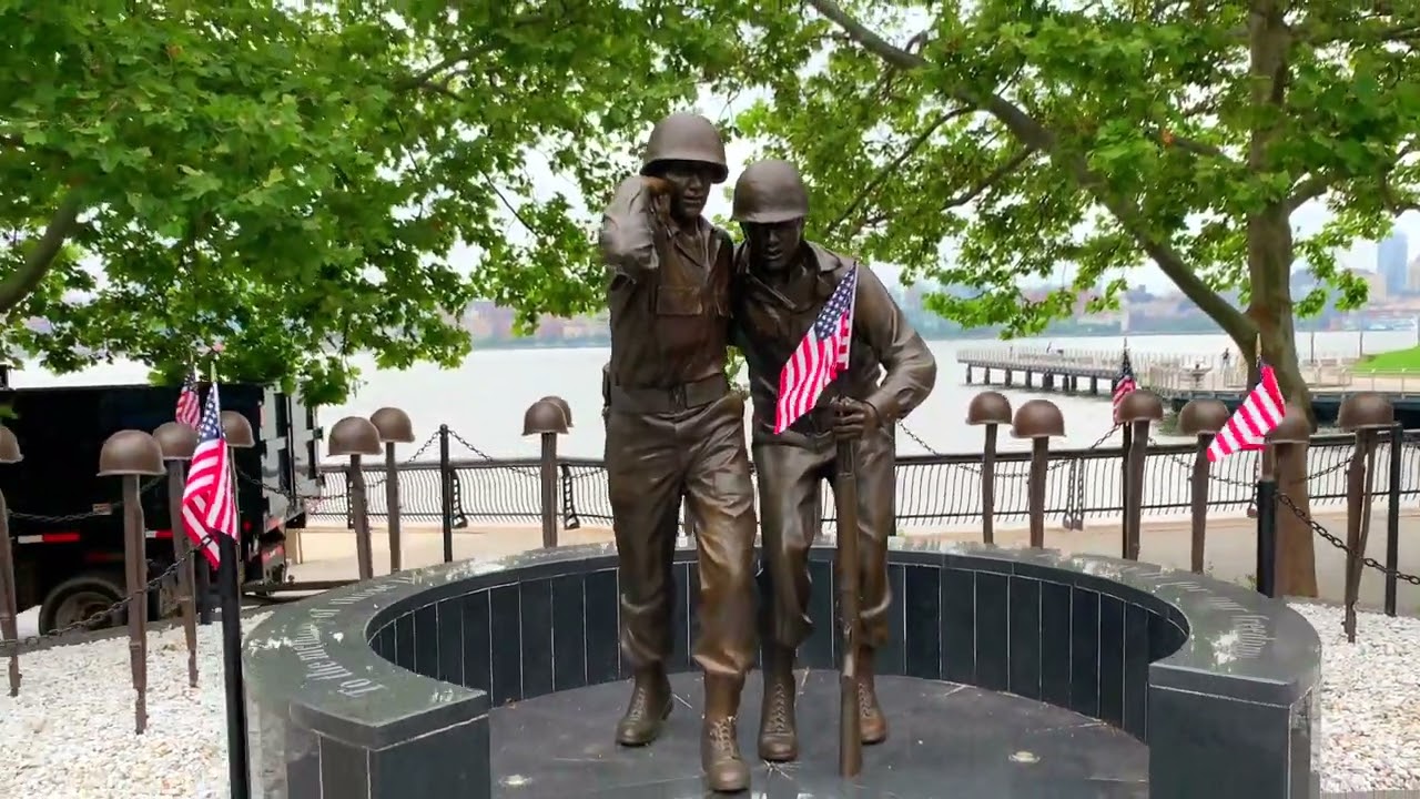 【4K】WALK Hoboken NJ waterfront walking tour NEW YORK Skyline USA 4k