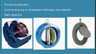 6 - check valve types  صمام عدم الرجوع . انواعه