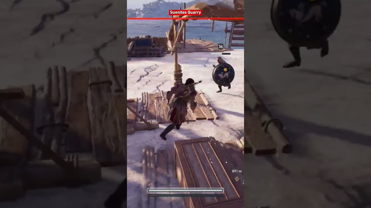 Assassin's Creed Odyssey | Epic Dual Soldier Takedown in Combat! 