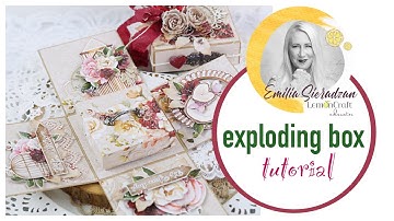 Birthday Exploding Box Tutorial - How to decorate explosion box