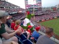 Phillies Phanatic visits our section