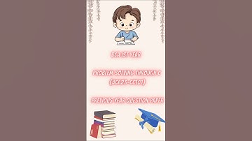 #BCA 1st sem Problem Solving Through C (BCA23-CC101) #Previousyear #questionpaper #examprepration