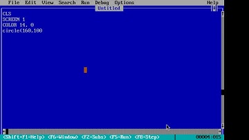 Circle command IN QBASIC