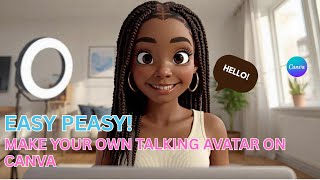 hoW to make an AI Avatar and have it Talk 👀💬 !! CANVA | Easy Peasy tutorial