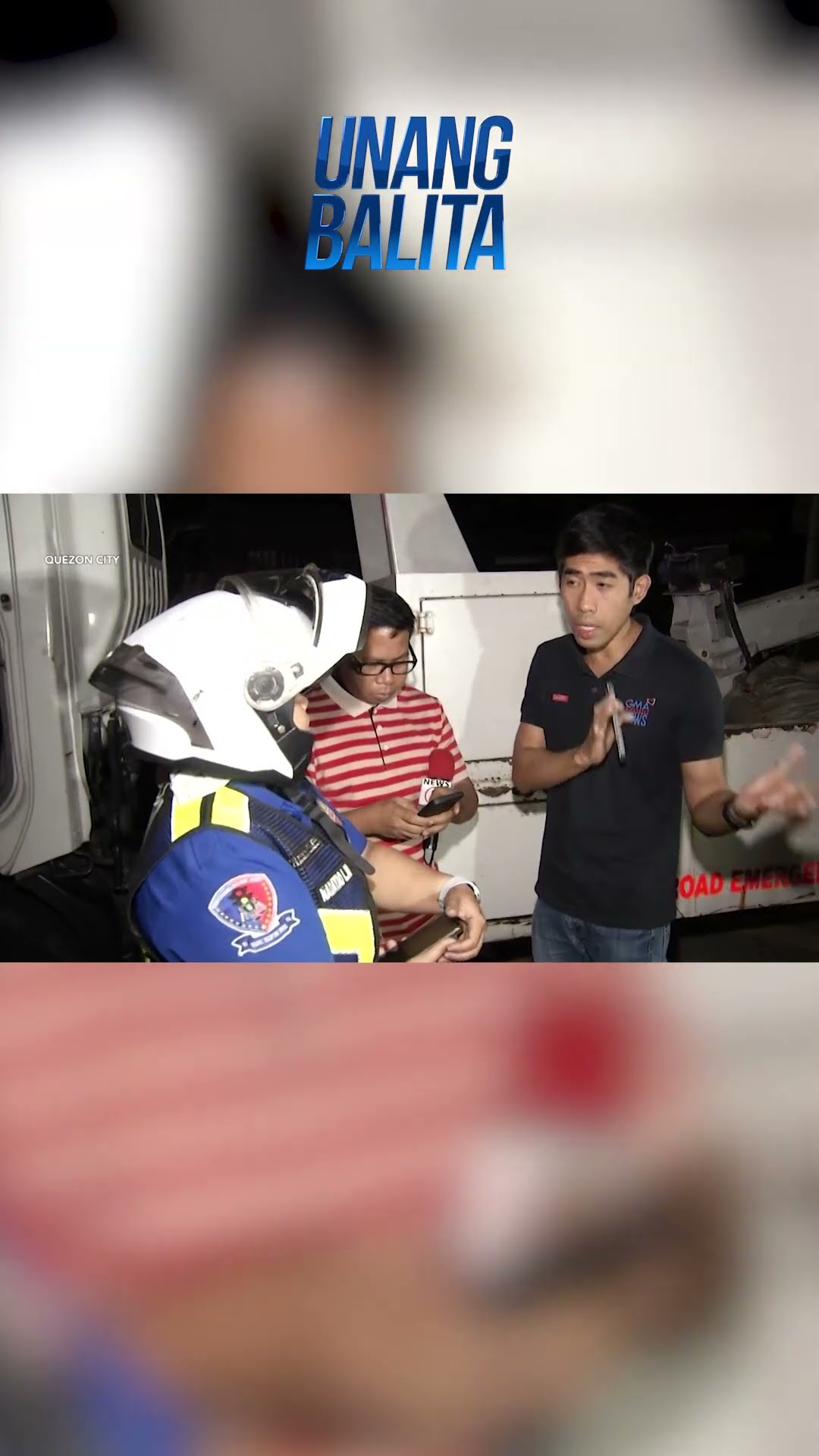 Medical team na kagagaling lang sa Traslacion duty, naaksidente sa EDSA! #shorts | Unang Balita