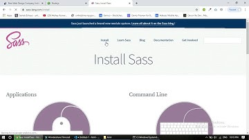 Sass in a few minutes install for Mac, Windows, and Linux