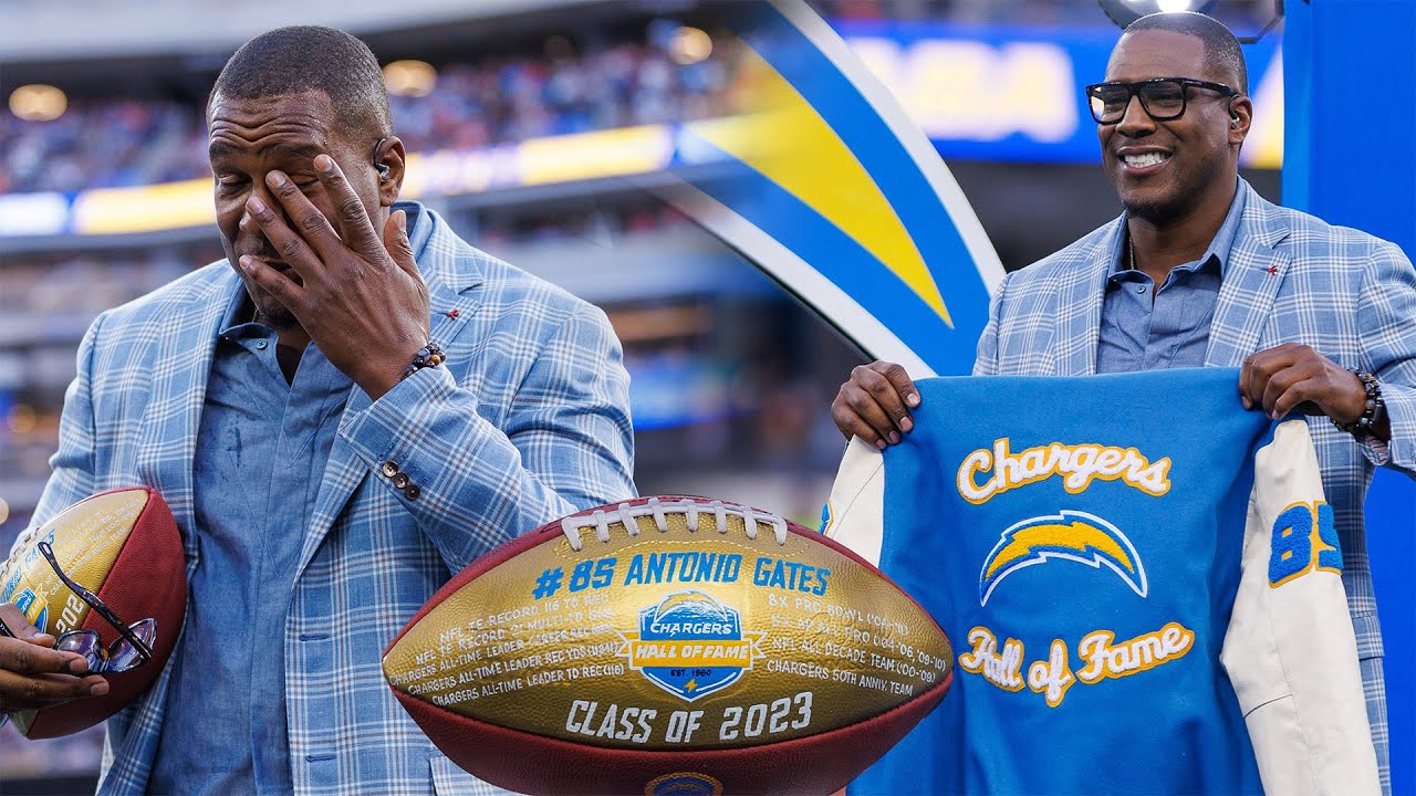 Antonio Gates Inducted Into Chargers Hall Of Fame LA Chargers YouTube
