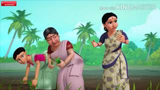 kannana kanne cartoon video song