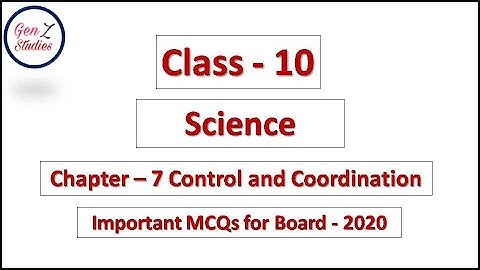 Important MCQs | Chapter-7 | Control and Coordination | Class10 Science | NCERT | CBSE | NTSE