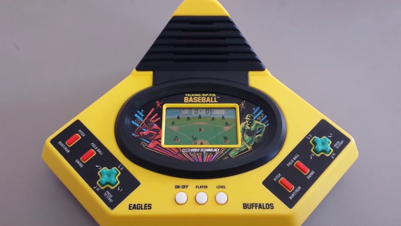 handheld electronic baseball game