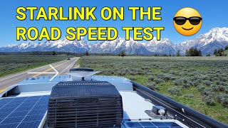 STARLINK Speed Test while Driving in my Winnebago