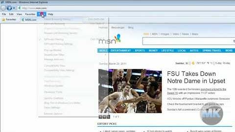 Internet Explorer 8 - Full Screen Mode
