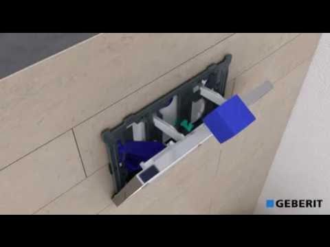 Как снять кнопку геберит Montage Geberit toiletblokhouder tbv inbouwreservoir - YouTube