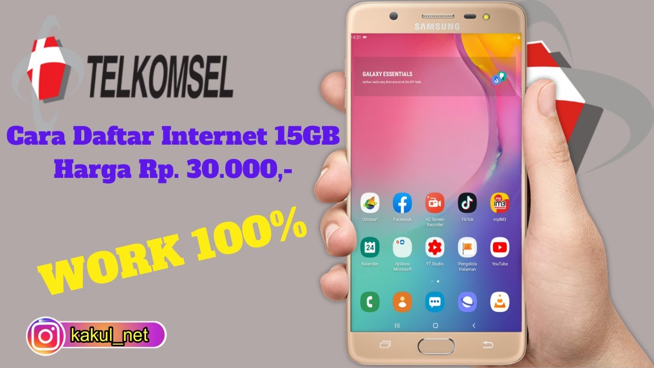 Cara Daftar Paket Internet 15GB Harga Rp. 30 rb | Combo Telkomsel - YouTube